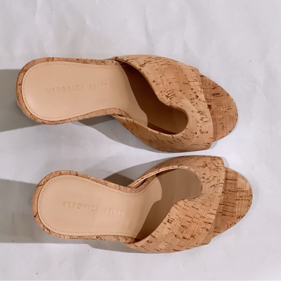 Veronica Beard Women's Dali Wedge Slide Cork Sandals size 8.5 - Picture 11 of 12